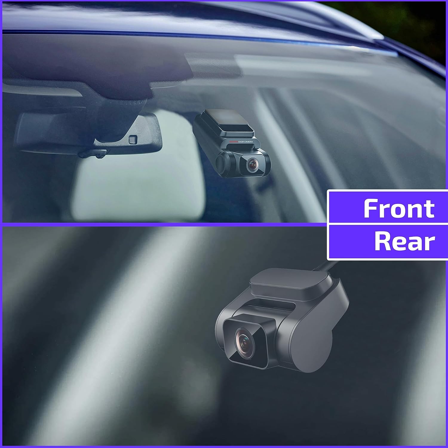 ALLIUMS 2.5K Dash Cam Duo: Front and Rear Dash Cameras