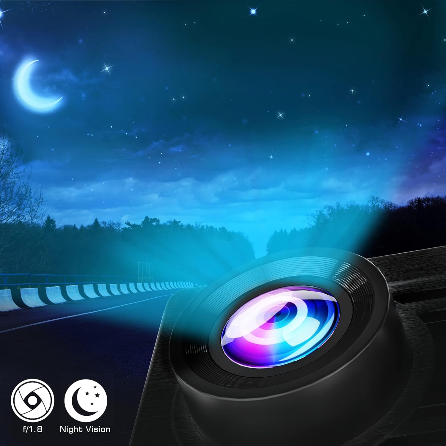 Dash Camera with 1080P, FHD, DVR, 170°Wide Angle
