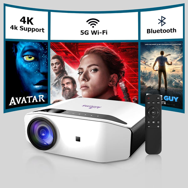 4K Projector with Wi-Fi & Bluetooth