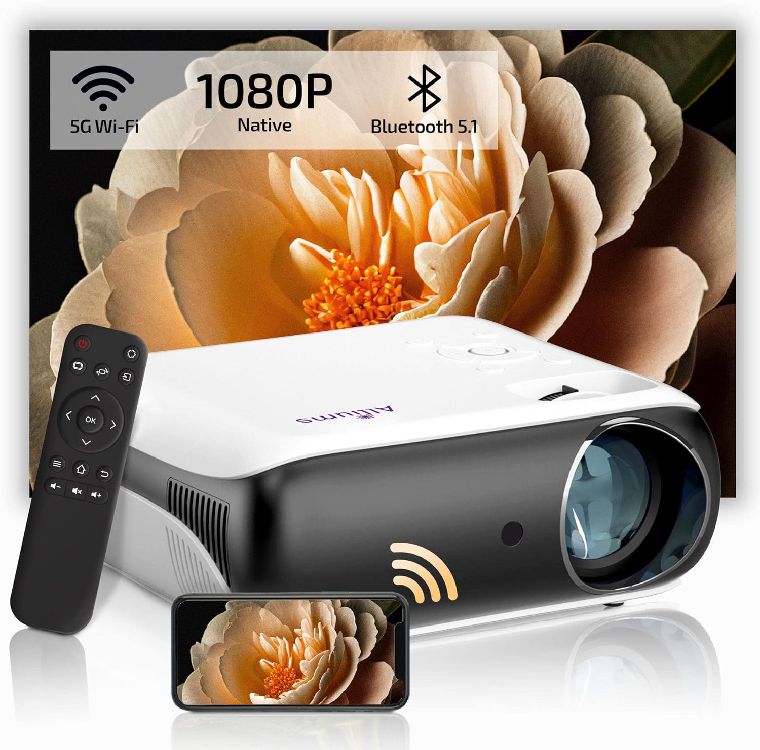 4K Projector with 10,000 Lumens, 300
