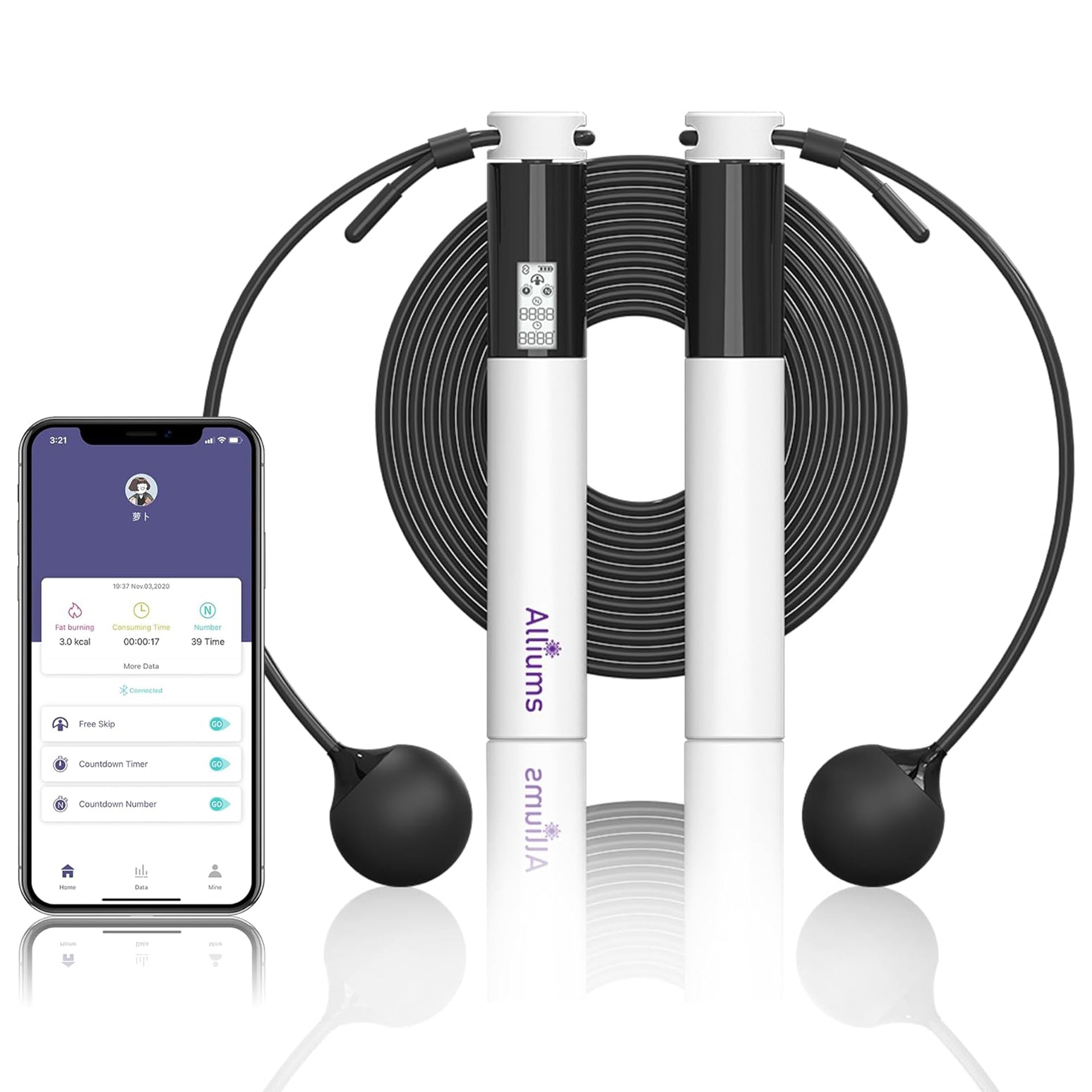 Smart Jump Rope with APP Data Analysis, AJR-020