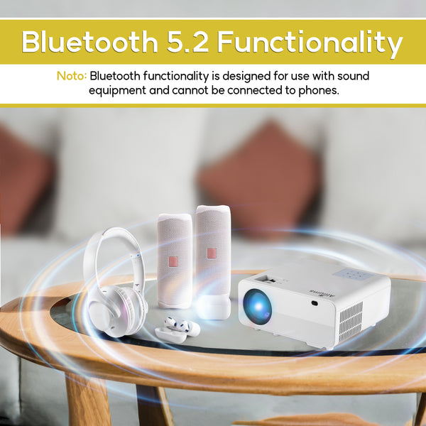 Mini Portable Projector with 1080p Full HD Resolution