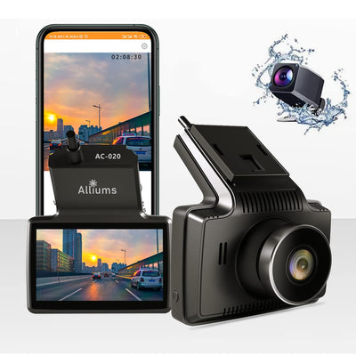2K Dash Cam with Front and Rear Camera
