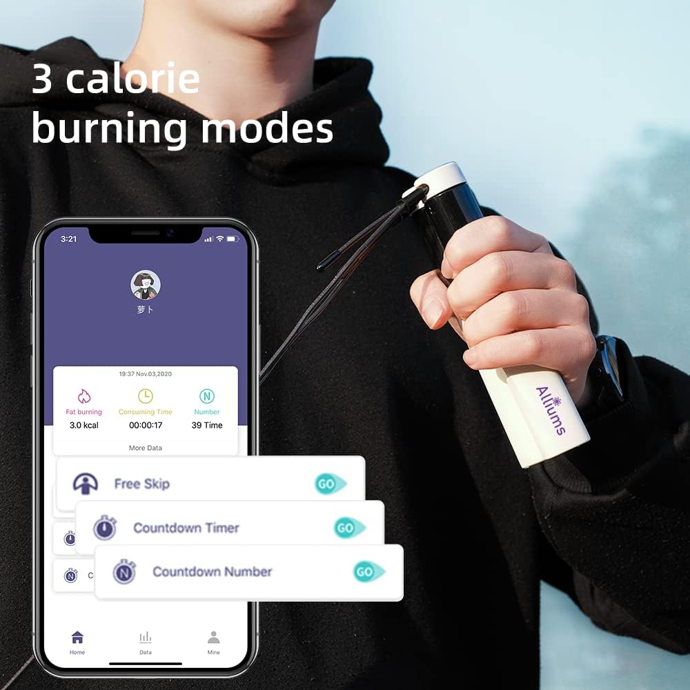 Smart Jump Rope with APP Data Analysis, AJR-020