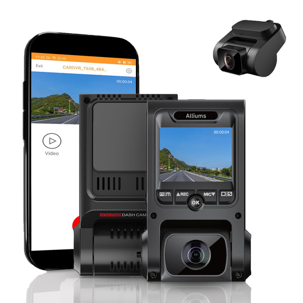 ALLIUMS 2.5K Dash Cam Duo: Front and Rear Dash Cameras