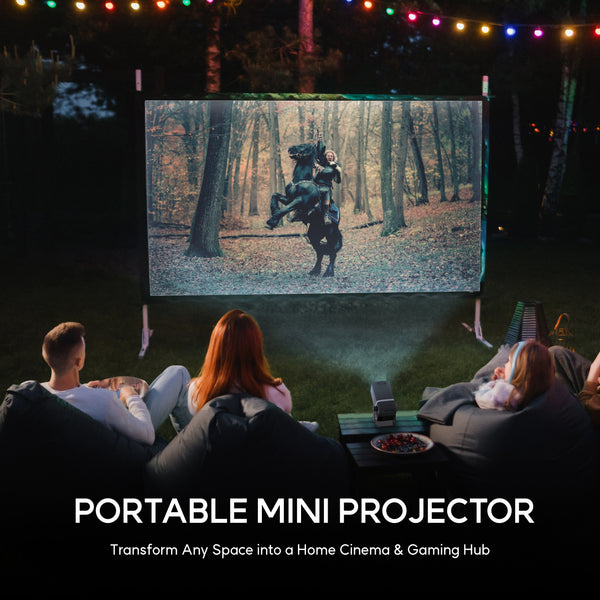 Mini Projector with 5G WiFi, 1080P Supported, Portable Projector