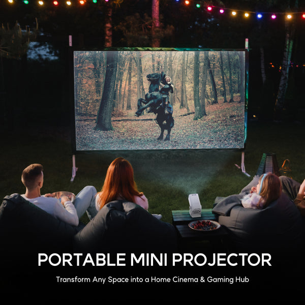 Mini Projector with 5G WiFi, 1080P Supported, Portable Projector