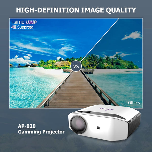 4K Projector with Wi-Fi & Bluetooth