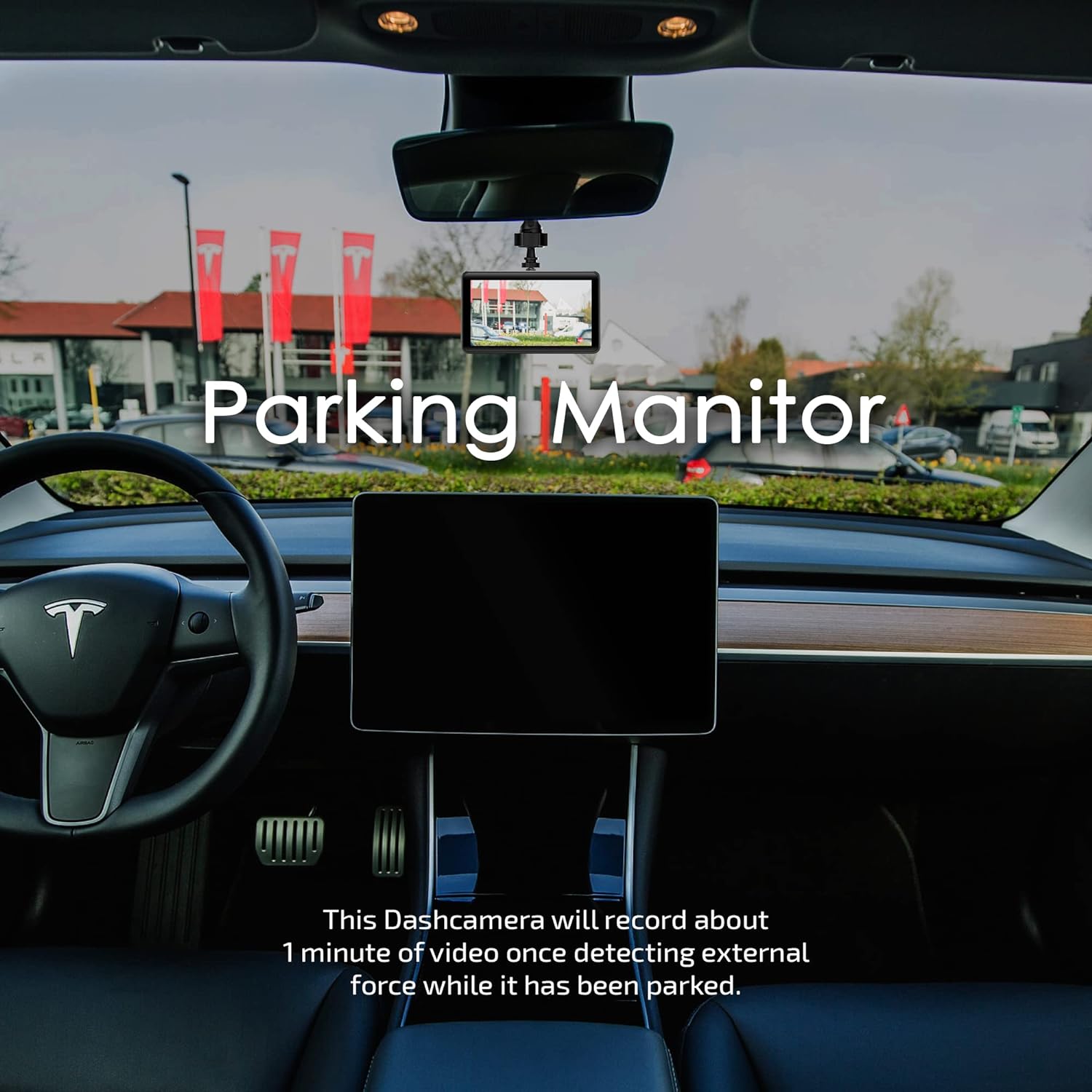 Dual Dash Camera with 1080P, 170° Wide Angle
