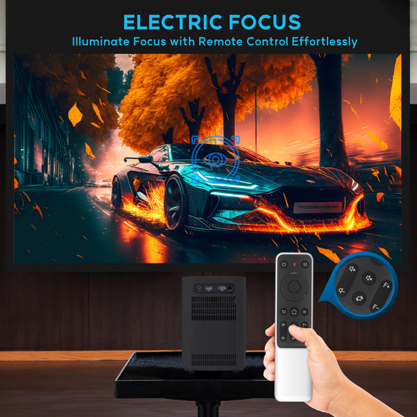 【Electric Focus & Keystone 】Projector - 200